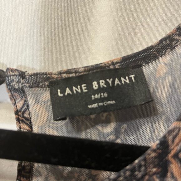 Lane Bryant babydoll sheer floral top blouse. - Picture 2 of 4